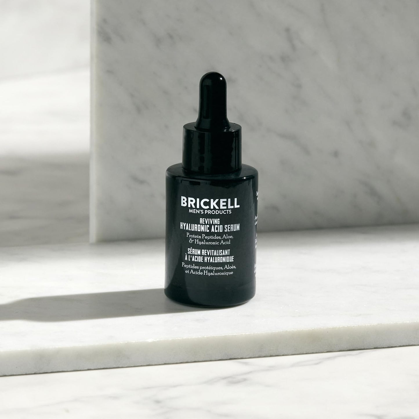 Brickell Men's Anti Aging Hyaluronic Acid Serum for Face, Reviving Day Serum for Men, Facial Serum With Hyaluronic Acid, - dailyvitalstore