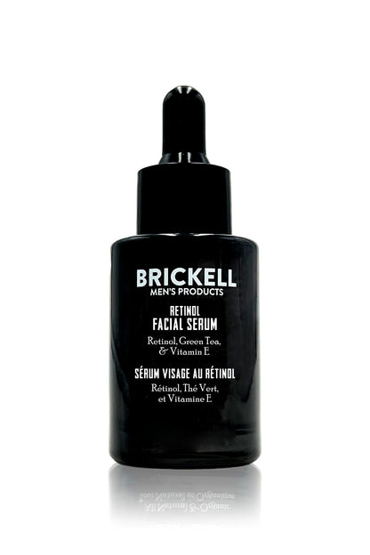 Brickell Men's Retinol Skin Care Serum Treatment For Firming Face Lines & Eye Wrinkles, Deep Hydrating Facial Serum For Anti-Aging, With Retinol, Aloe, - dailyvitalstore