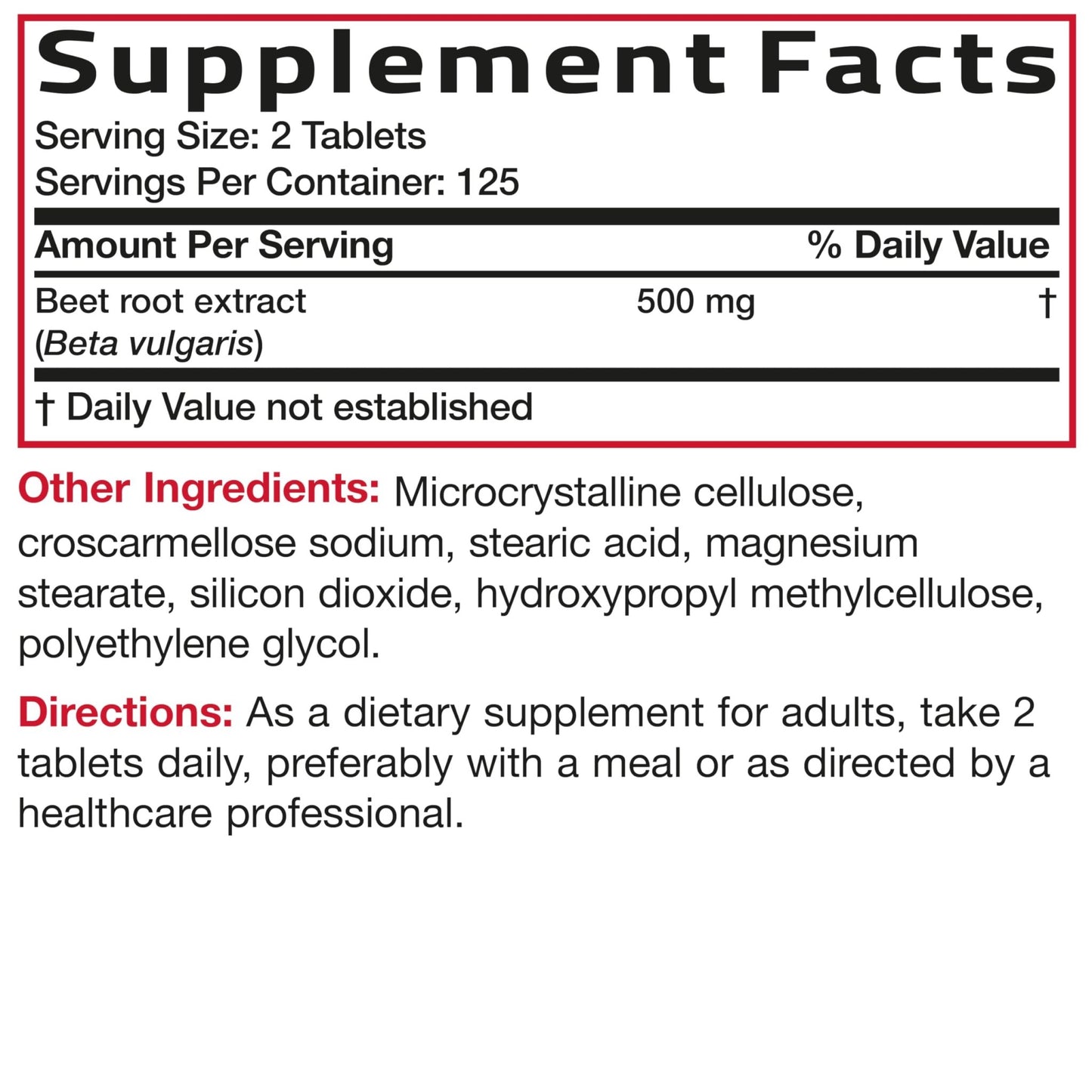 Bronson Beet Root Extra Strength, Non-GMO, 250 Vegetarian Tablets - dailyvitalstore