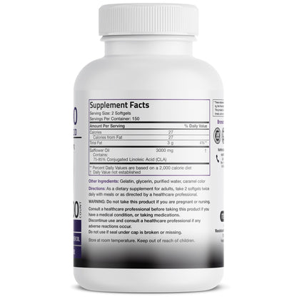 Bronson CLA 3000 Extra High Potency Supports Healthy Weight Management Lean Muscle Mass Non-Stimulating - dailyvitalstore
