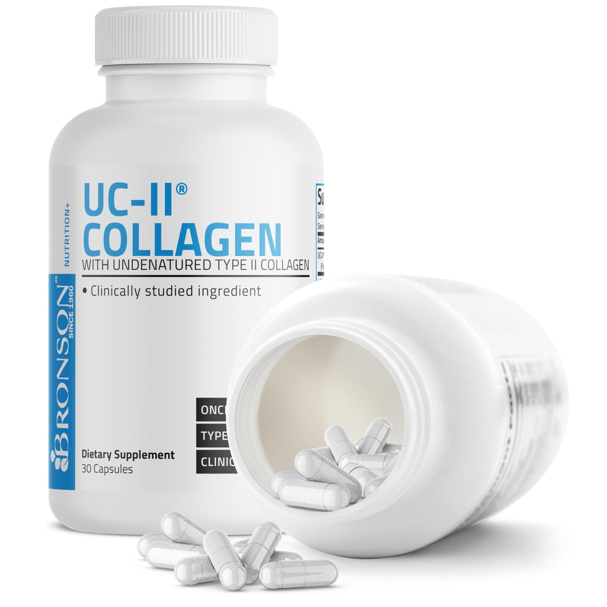 Bronson UC-II Type II Collagen with Undenatured Type II Collagen, 30 Capsules - dailyvitalstore