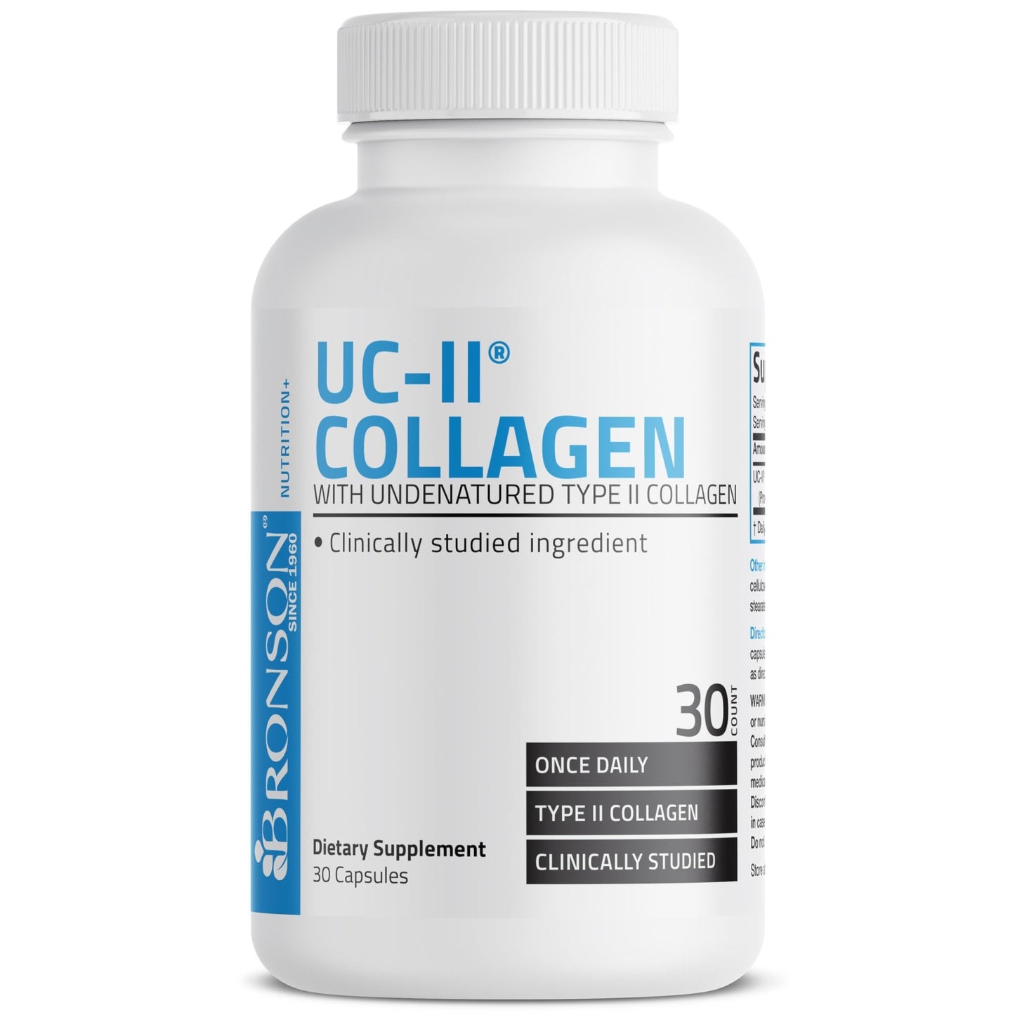Bronson UC-II Type II Collagen with Undenatured Type II Collagen, 30 Capsules - dailyvitalstore