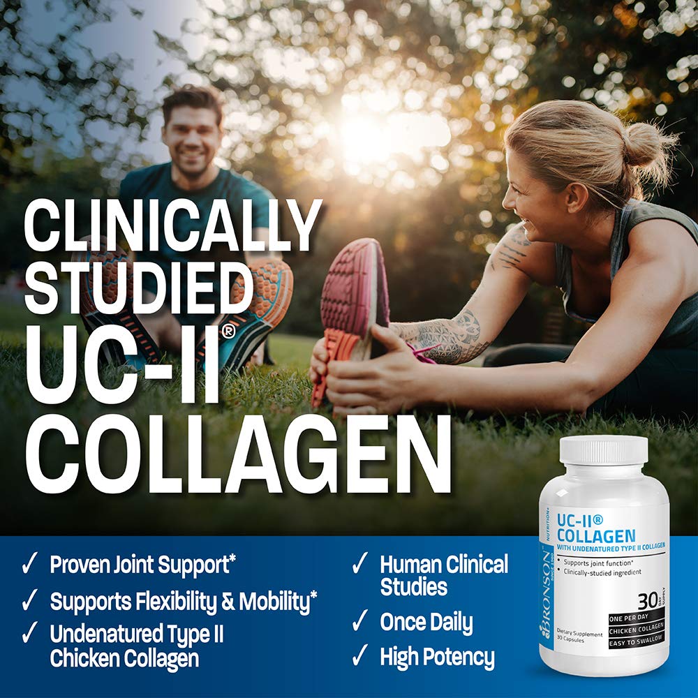 Bronson UC-II Type II Collagen with Undenatured Type II Collagen, 30 Capsules - dailyvitalstore