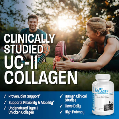 Bronson UC-II Type II Collagen with Undenatured Type II Collagen, 30 Capsules - dailyvitalstore