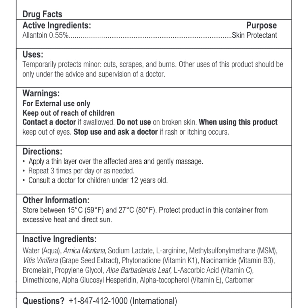 BruiseMD Topical Gel for Bruising and Swelling, 20% Arnica, Bromelain, 2% Vitamin K, 20g (0.7 fl oz) – Advanced Concentrated Bruise Treatment Formula - dailyvitalstore