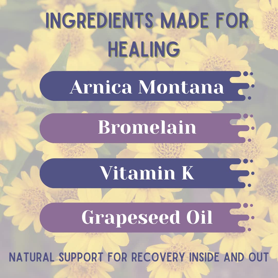 BruiseMD Topical Gel for Bruising and Swelling, 20% Arnica, Bromelain, 2% Vitamin K, 20g (0.7 fl oz) – Advanced Concentrated Bruise Treatment Formula - dailyvitalstore