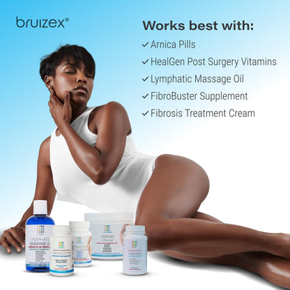 Bruizex Bromelain & Quercetin Recovery Complex - Post Surgery Recovery Bruising, Swelling Relief, Lymphatic Drainage - Post 360 lipo, BBL, Liposuction, Tummy Tuck - Non GMO - 60 Capsules - dailyvitalstore