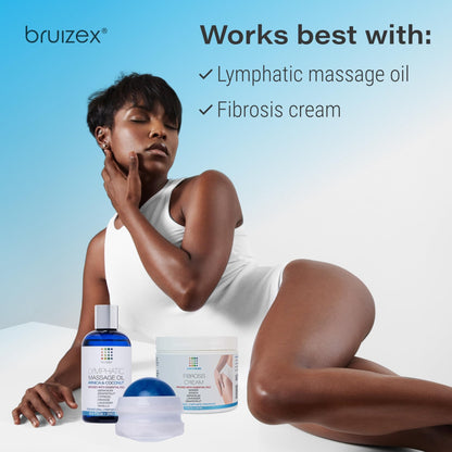 Bruizex Lymphatic Drainage Massager, Massage Roller Ball, Fibro Body Roller for Fibrosis Treatment, Liposuction, 360 Lipo, Tummy Tuck & BBL Post Surgery Recovery - dailyvitalstore