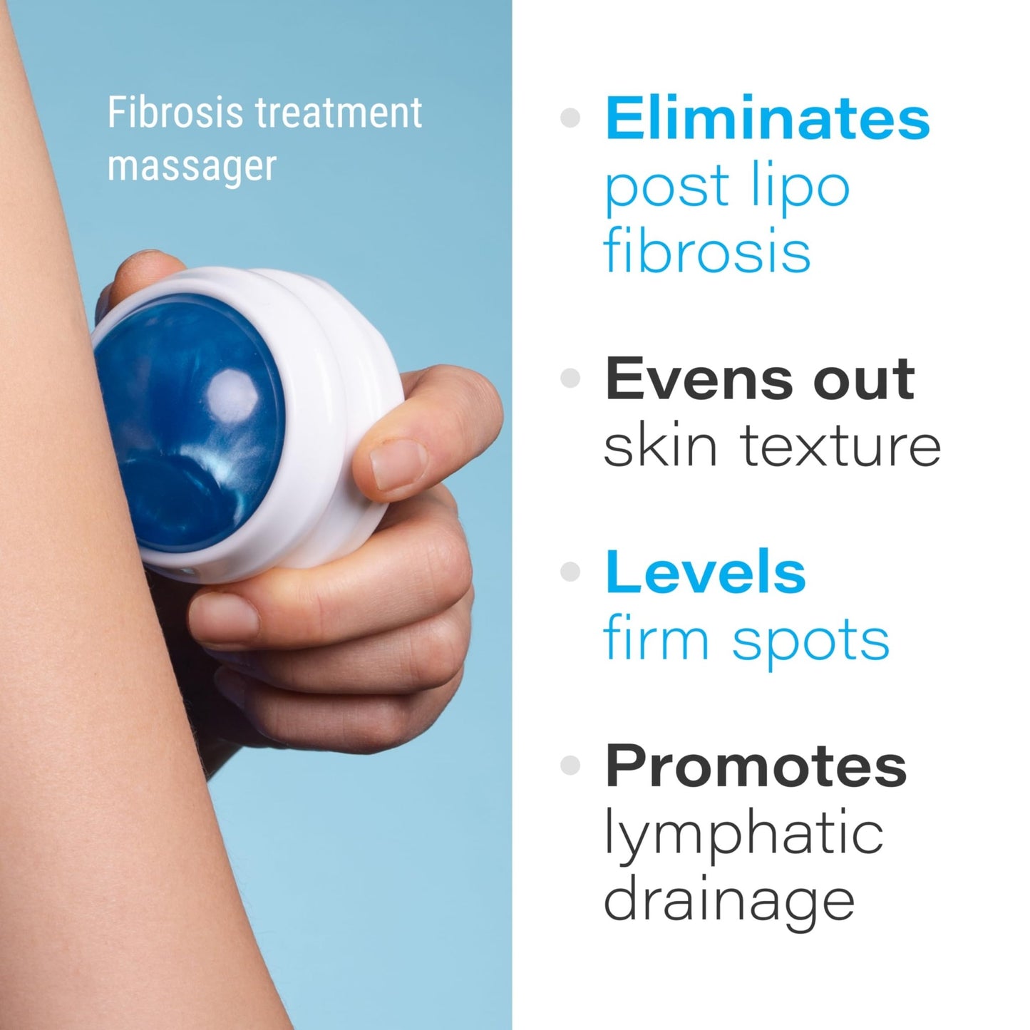 Bruizex Lymphatic Drainage Massager, Massage Roller Ball, Fibro Body Roller for Fibrosis Treatment, Liposuction, 360 Lipo, Tummy Tuck & BBL Post Surgery Recovery - dailyvitalstore