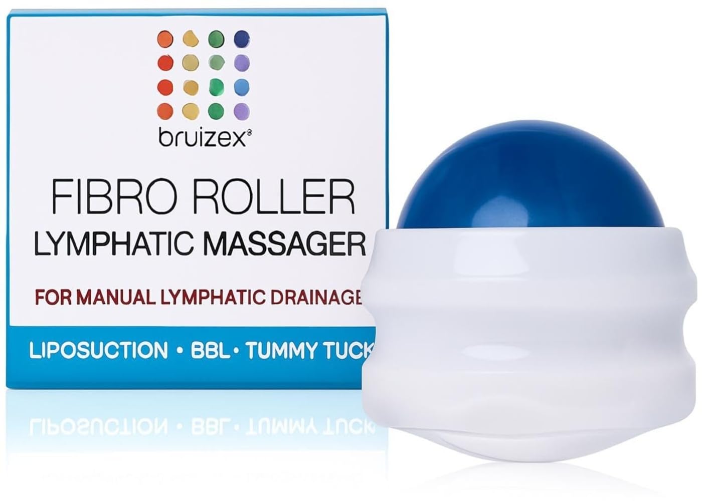 Bruizex Lymphatic Drainage Massager, Massage Roller Ball, Fibro Body Roller for Fibrosis Treatment, Liposuction, 360 Lipo, Tummy Tuck & BBL Post Surgery Recovery - dailyvitalstore