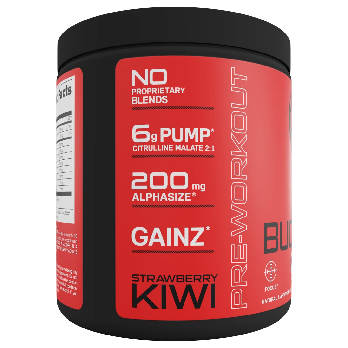 Bucked Up Pre Workout - Best Tasting - 6 Grams Citrulline, 2 Grams Beta Alanine Non Proprietary Blend, Powder (Strawberry Kiwi) - dailyvitalstore