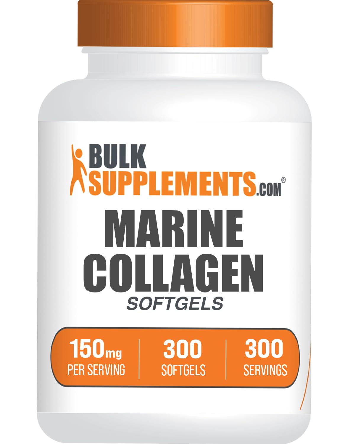 BulkSupplements.com Collagen Softgels - Collagen Peptides Capsules - Collagen Pills for Women - Collagen Peptides Pills - Marine Collagen - Collagen Supplements (300 Count - 300 Servings) - dailyvitalstore
