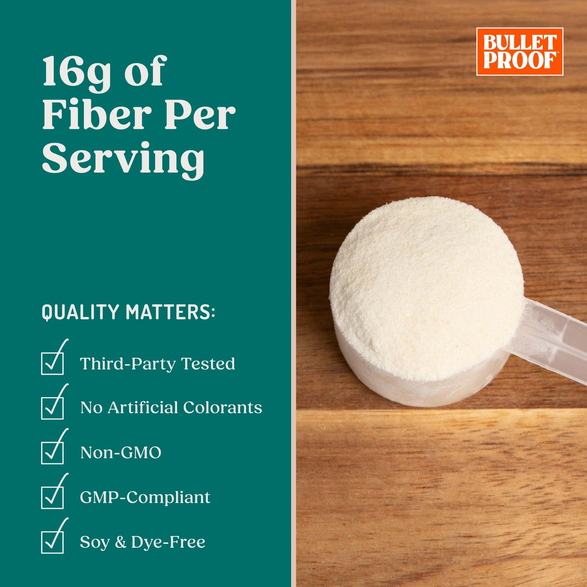 Bulletproof Innerfuel Prebiotic Fiber Powder, Unflavored, 16g Fiber, Plant-Sourced, Non-GMO & Third-Party Tested - dailyvitalstore