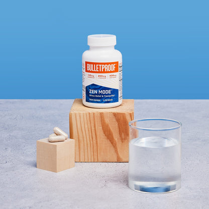 Bulletproof Zen Mode Stress Relief and Tranquility Capsules, 45 Count, Supplement for Calm and Relaxation - dailyvitalstore
