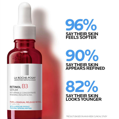 Bundle of La Roche-Posay Pure 10% Vitamin C Serum+ La Roche-Posay Pure Retinol Face Serum for Lines, Wrinkles & Premature Sun Damage to Resurface - dailyvitalstore