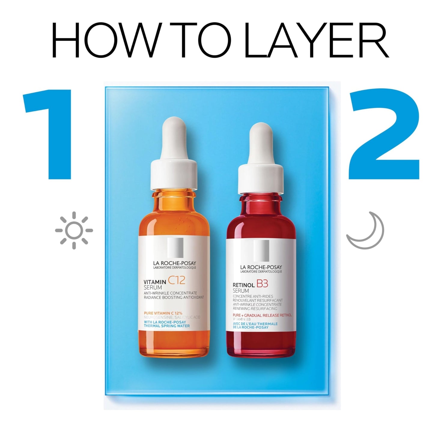 Bundle of La Roche-Posay Pure 10% Vitamin C Serum+ La Roche-Posay Pure Retinol Face Serum for Lines, Wrinkles & Premature Sun Damage to Resurface - dailyvitalstore