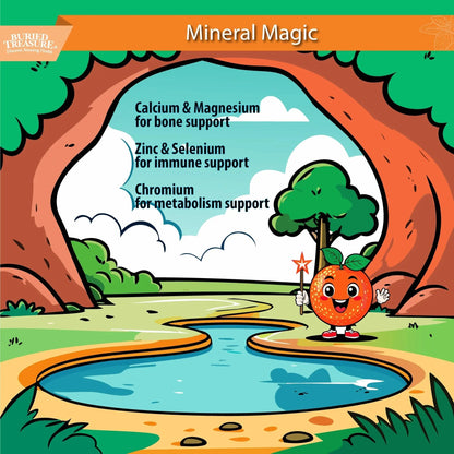 Buried Treasure Children's Daily Multi Liquid Multivitamin & Minerals Nutritional Dietary Vegan Supplement for Kids No Artificial Ingredients - dailyvitalstore