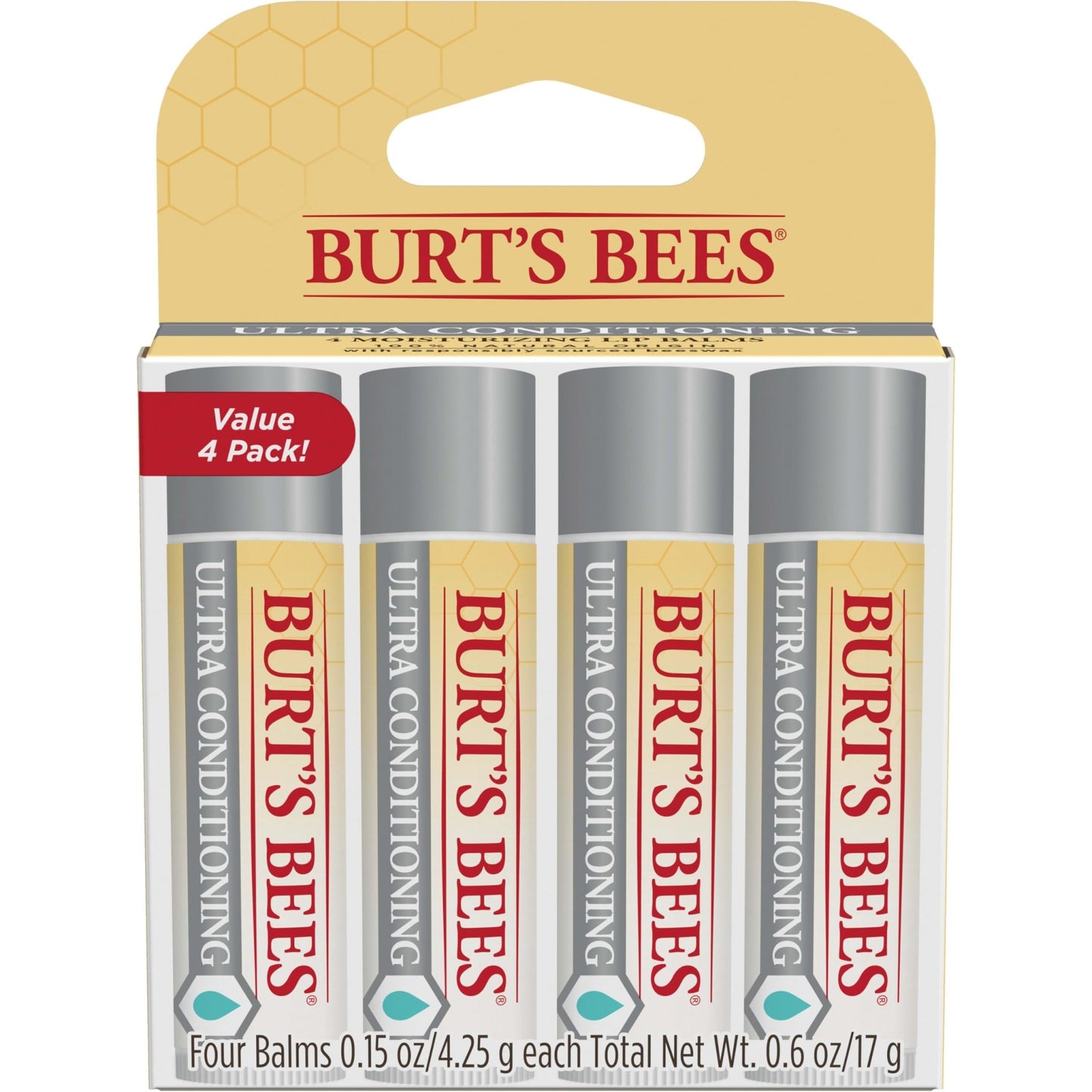 Burt's Bees Easter Basket Stuffers, Balm Bouquet Lip Balm Set, Original Beeswax, Vanilla Bean, Cucumber Mint, Coconut & Pear Pack, Natural Origin Lip Treatment, 4 Tubes, 0.15 oz. - dailyvitalstore