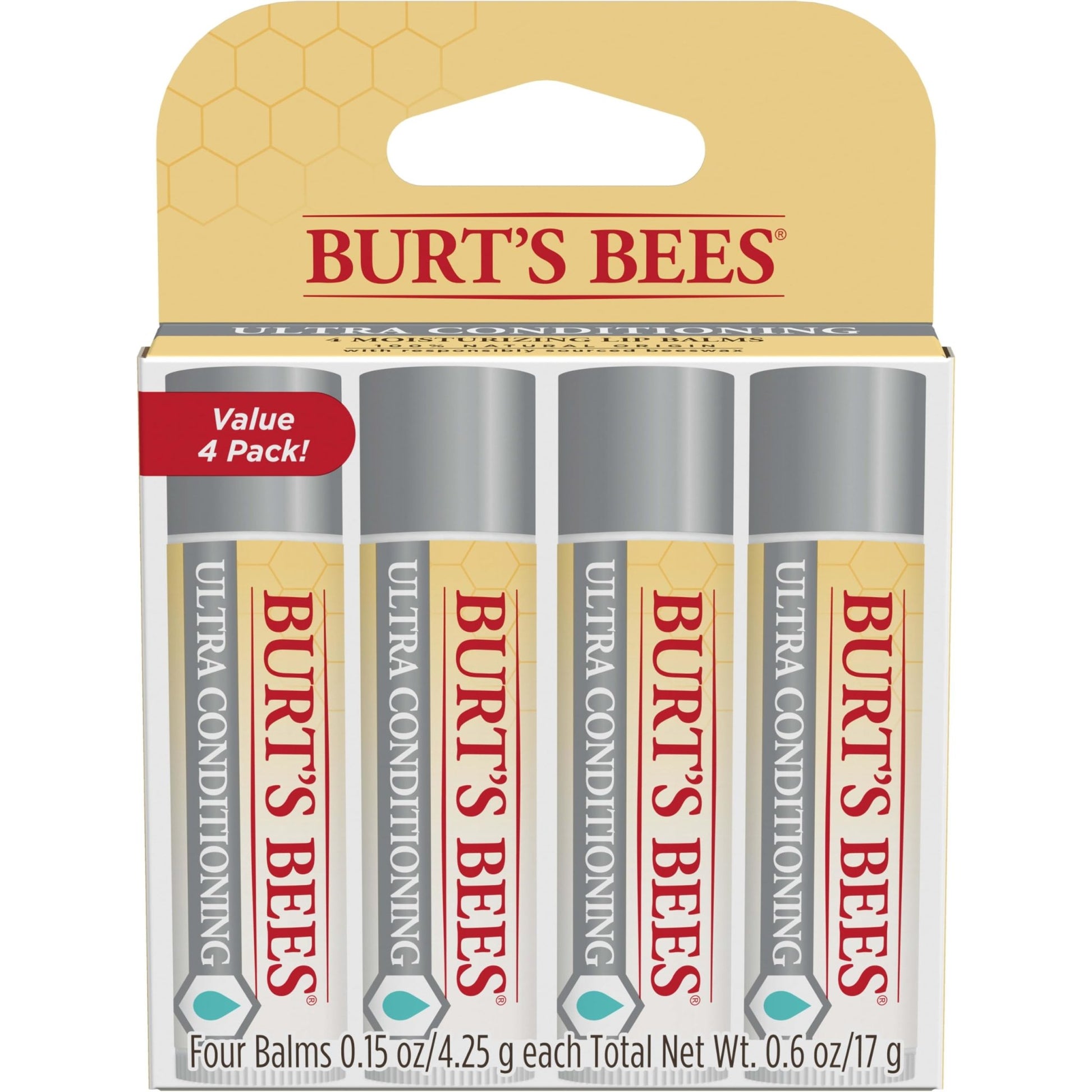 Burt's Bees Easter Basket Stuffers, Balm Bouquet Lip Balm Set, Original Beeswax, Vanilla Bean, Cucumber Mint, Coconut & Pear Pack, Natural Origin Lip Treatment, 4 Tubes, 0.15 oz. - dailyvitalstore