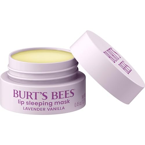 Burt’s Bees Lavender Vanilla Lip Sleeping Mask, With Hyaluronic Acid and Squalane Moisturizer To Instantly Hydrate Lips, Overnight Mask and Treatment, 0.45 oz. - dailyvitalstore