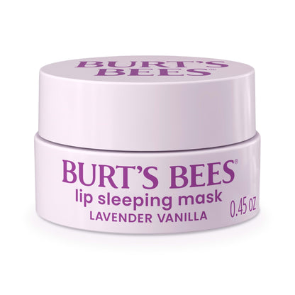 Burt’s Bees Lavender Vanilla Lip Sleeping Mask, With Hyaluronic Acid and Squalane Moisturizer To Instantly Hydrate Lips, Overnight Mask and Treatment, 0.45 oz. - dailyvitalstore