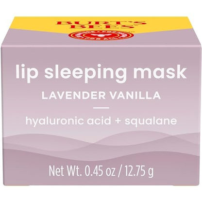 Burt’s Bees Lavender Vanilla Lip Sleeping Mask, With Hyaluronic Acid and Squalane Moisturizer To Instantly Hydrate Lips, Overnight Mask and Treatment, 0.45 oz. - dailyvitalstore