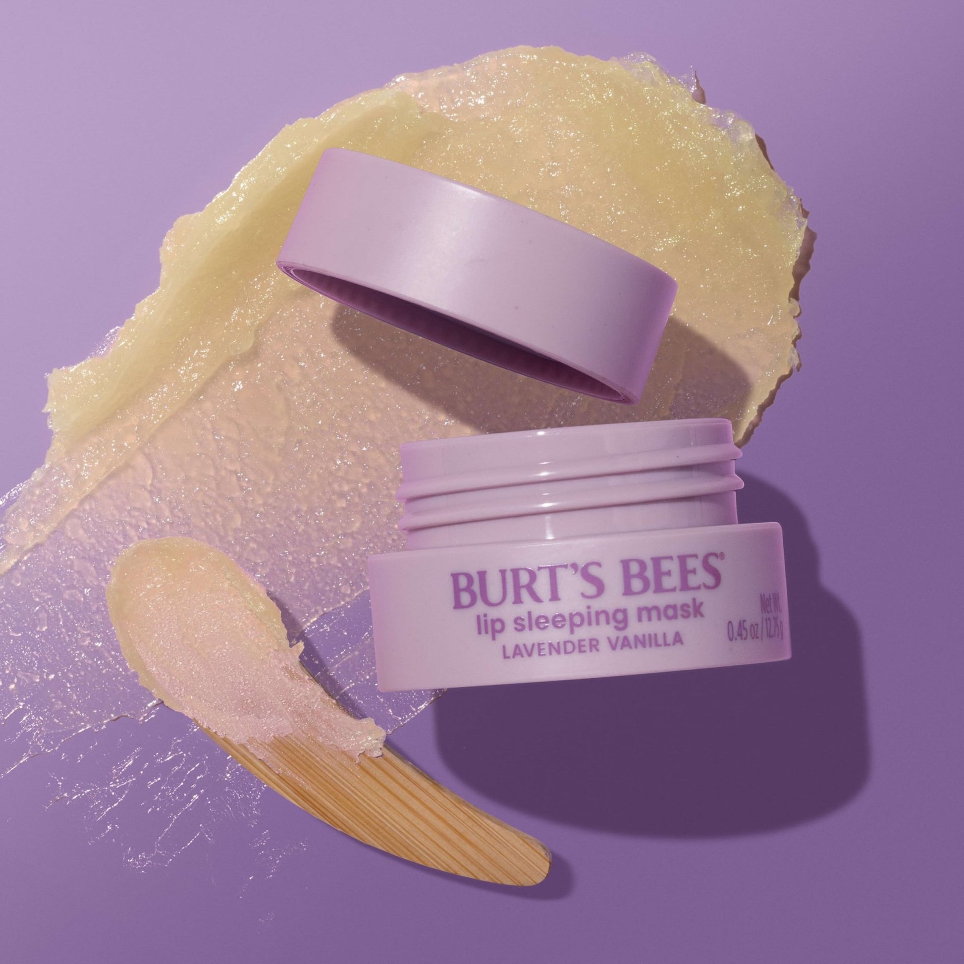 Burt’s Bees Lavender Vanilla Lip Sleeping Mask, With Hyaluronic Acid and Squalane Moisturizer To Instantly Hydrate Lips, Overnight Mask and Treatment, 0.45 oz. - dailyvitalstore