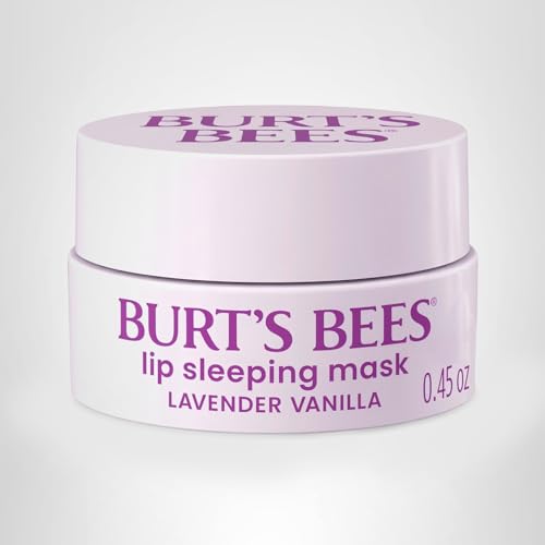 Burt’s Bees Lavender Vanilla Lip Sleeping Mask, With Hyaluronic Acid and Squalane Moisturizer To Instantly Hydrate Lips, Overnight Mask and Treatment, 0.45 oz. - dailyvitalstore