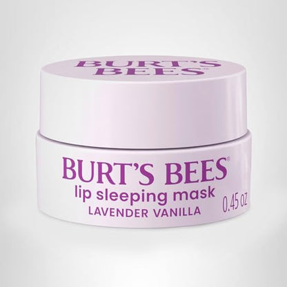 Burt’s Bees Lavender Vanilla Lip Sleeping Mask, With Hyaluronic Acid and Squalane Moisturizer To Instantly Hydrate Lips, Overnight Mask and Treatment, 0.45 oz. - dailyvitalstore