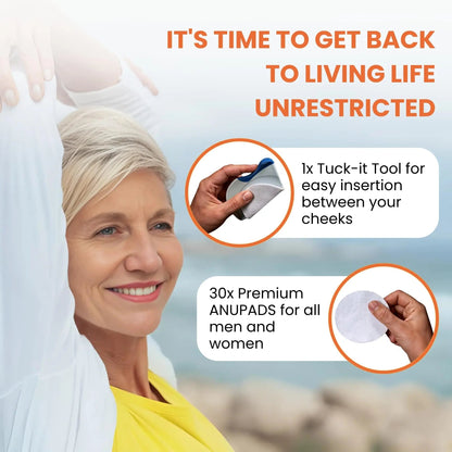 Butts Are Messy - Control The Mess. ANUPAD Premium Absorbent Pads. Confidently Handle Bowel Leakage, Bleeding Hemorrhoids, And The Mess Hemorrhoid Ointments Make. - dailyvitalstore