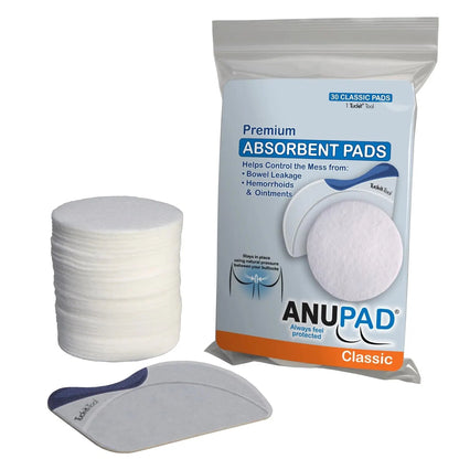 Butts Are Messy - Control The Mess. ANUPAD Premium Absorbent Pads. Confidently Handle Bowel Leakage, Bleeding Hemorrhoids, And The Mess Hemorrhoid Ointments Make. - dailyvitalstore