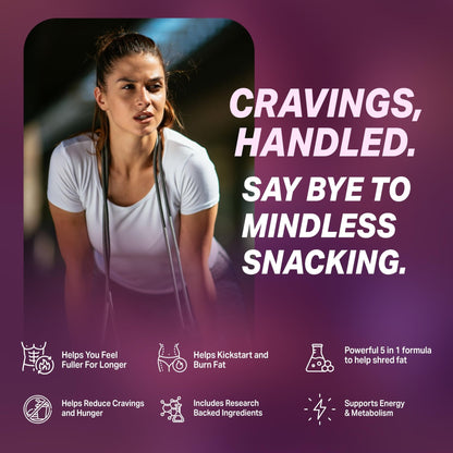 ByeBye Cravings Appetite Suppressant - Supports Pathway Function, Weight Pills for Women & Fat Burner + Appetite Suppressant | 3rd Party Tested Supplement - dailyvitalstore