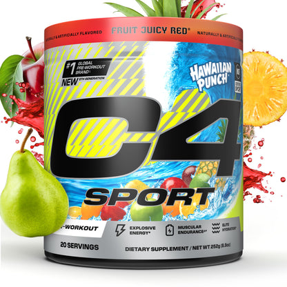 C4 Sport Pre Workout Powder - NSF Certified for Sport - Elite Hydration - 200mg Caffeine + Creatine + Beta-Alanine - Electrolytes and Energy Supplement - dailyvitalstore