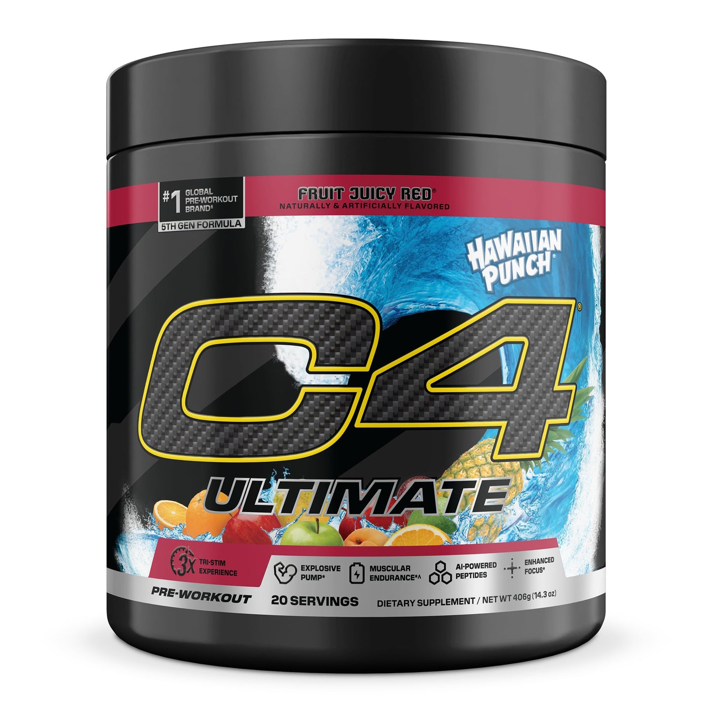 C4 Ultimate Pre Workout Powder - Sugar Free Preworkout Energy Supplement for Men & Women - 300mg Caffeine + TeaCrine + Dynamine + Creatine - dailyvitalstore