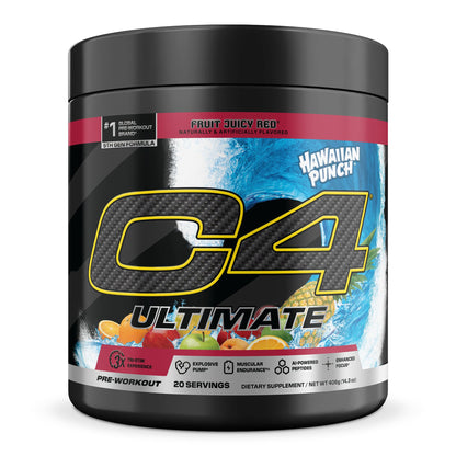 C4 Ultimate Pre Workout Powder - Sugar Free Preworkout Energy Supplement for Men & Women - 300mg Caffeine + TeaCrine + Dynamine + Creatine - dailyvitalstore