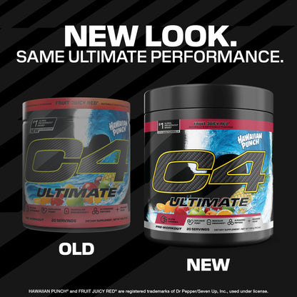 C4 Ultimate Pre Workout Powder - Sugar Free Preworkout Energy Supplement for Men & Women - 300mg Caffeine + TeaCrine + Dynamine + Creatine - dailyvitalstore