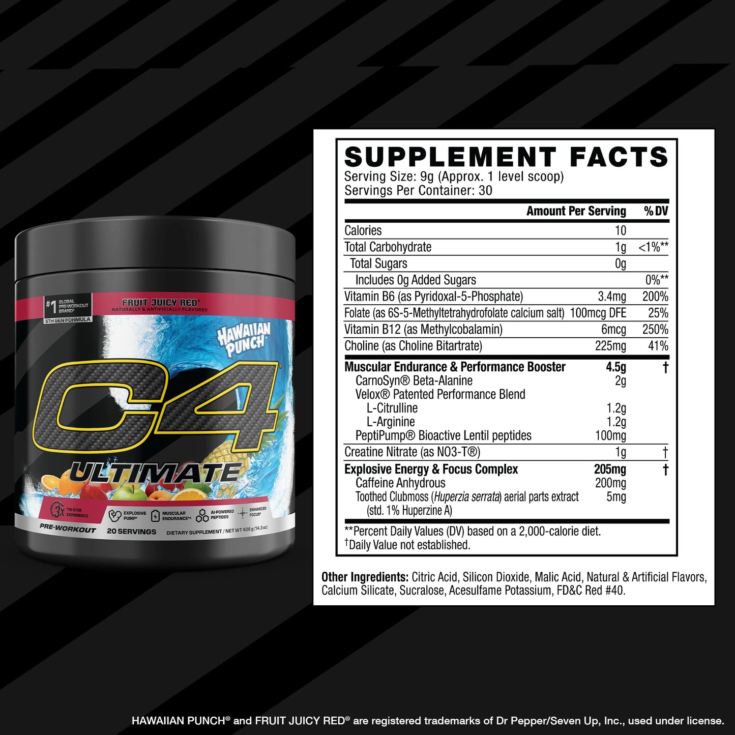 C4 Ultimate Pre Workout Powder - Sugar Free Preworkout Energy Supplement for Men & Women - 300mg Caffeine + TeaCrine + Dynamine + Creatine - dailyvitalstore