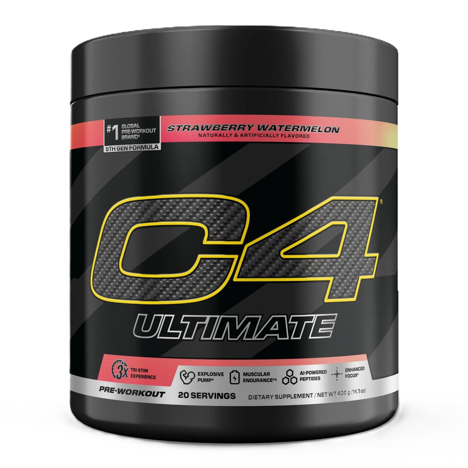 C4 Ultimate Pre Workout Powder Watermelon - Sugar Free Preworkout Energy Supplement for Men & Women - 300mg Caffeine + 3.2g Beta Alanine - dailyvitalstore
