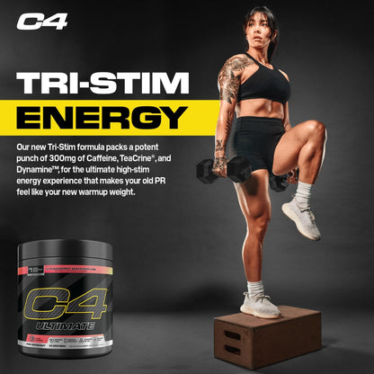 C4 Ultimate Pre Workout Powder Watermelon - Sugar Free Preworkout Energy Supplement for Men & Women - 300mg Caffeine + 3.2g Beta Alanine - dailyvitalstore