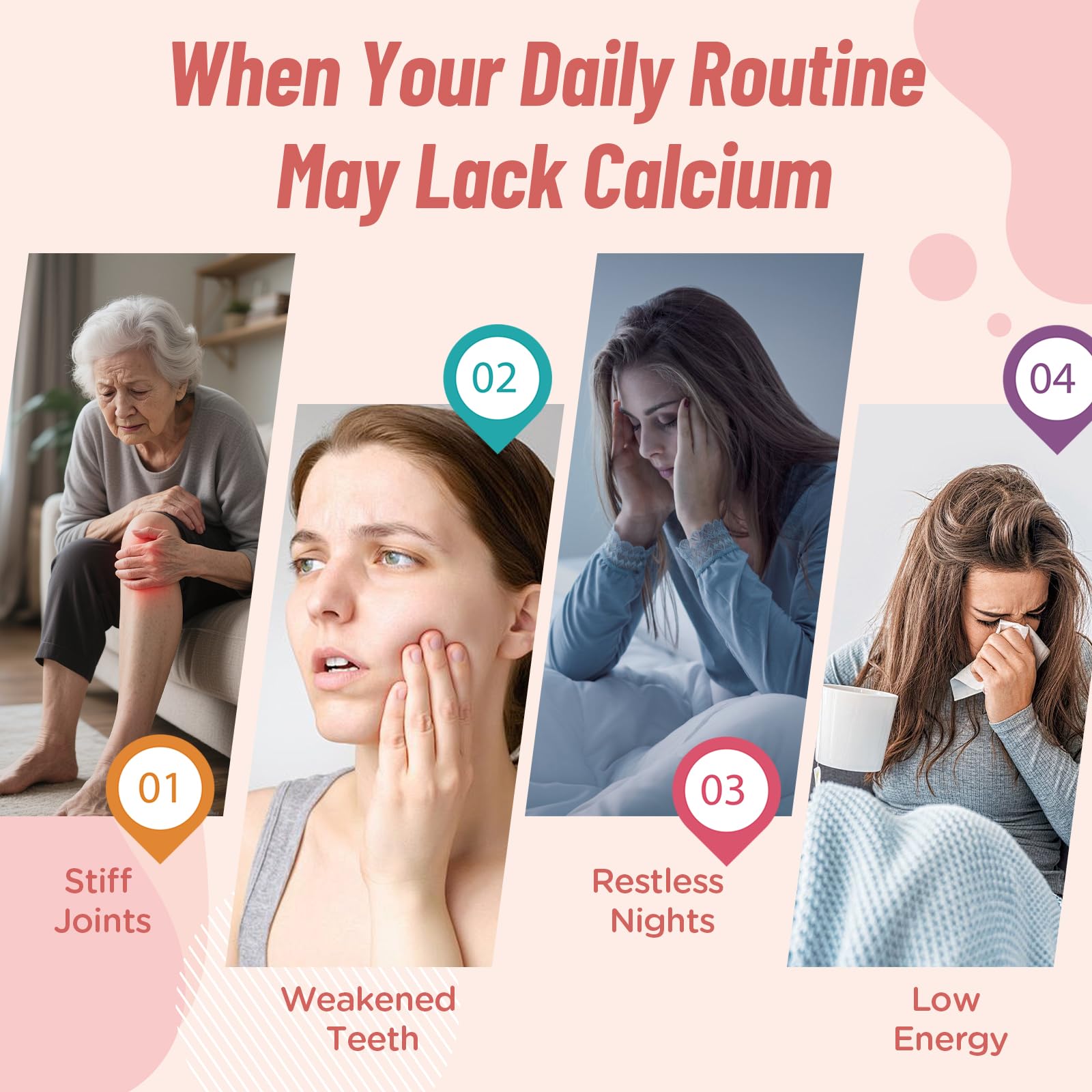 Calcium Gummies for Women – 1500mg Calcium Citrate with Vitamin D3, K2, Magnesium, Zinc, Boron & Soy Isoflavones – Calcium Supplement, Vegan, Zero Sugar, Mixed Fruit Flavors, 360 Count - dailyvitalstore