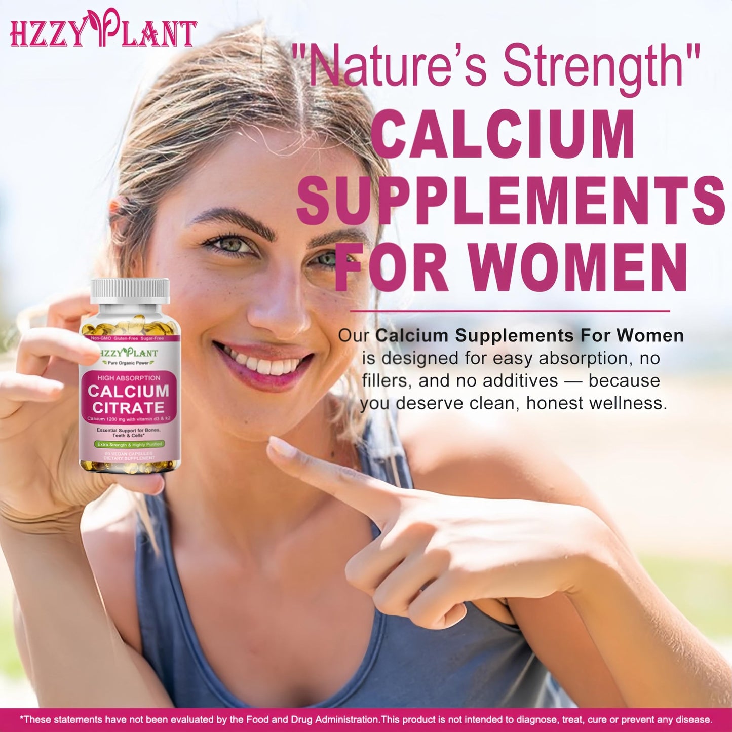 Calcium Supplements for Women Softgels, High Absorption Calcium Citrate Supplement Essential Mineral Calcium 1200 mg with Vitamin D3 Magnesium for Bone Health Support - dailyvitalstore
