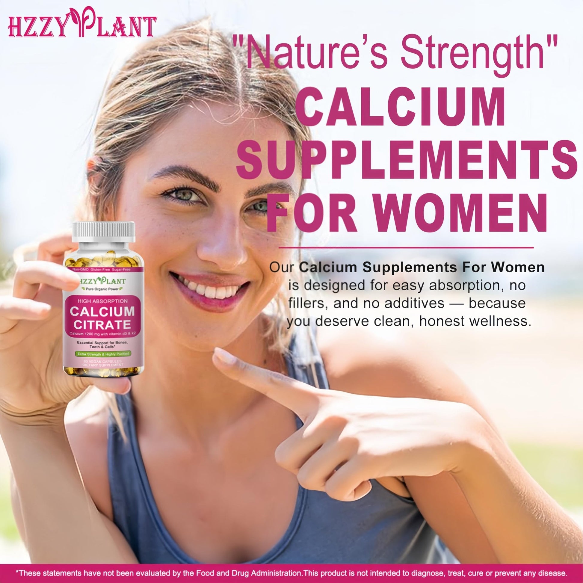 Calcium Supplements for Women Softgels, High Absorption Calcium Citrate Supplement Essential Mineral Calcium 1200 mg with Vitamin D3 Magnesium for Bone Health Support - dailyvitalstore