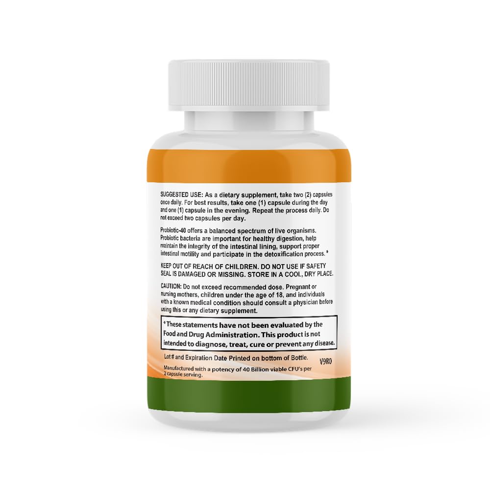 CALMING BLENDS Probiotic, 40 Billion CFU, Bi-Pass Delivery System for Maximum Effectiveness, Shelf Stable, 60 Vegetable Capsules - dailyvitalstore
