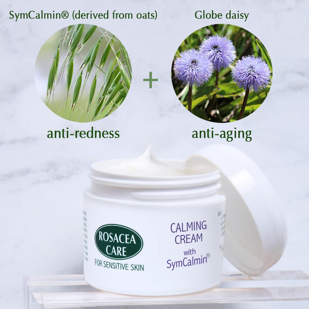 CALMING CREAM WITH SYMCALMIN® - Nourishing, anti-aging, effective for rosacea (2 Oz) - dailyvitalstore