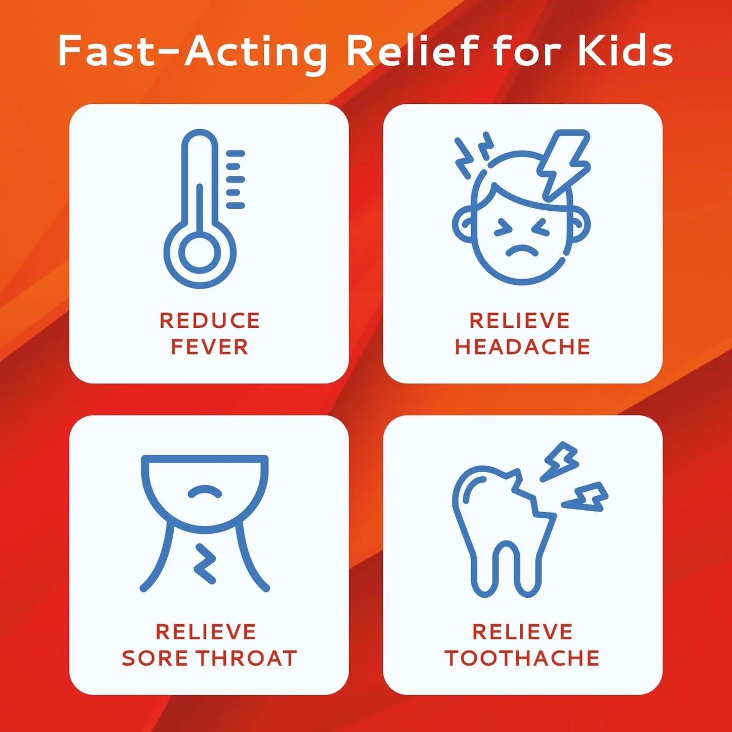 CALMOUR Children's Acetaminophen 36 Strips | Pain Reliever & Fever Reducer | Fast-Acting Support for Cold & Flu Symptoms | Oral Chewable Strips for Kids Ages 2-9 | Travel Size, Orange Flavor - dailyvitalstore