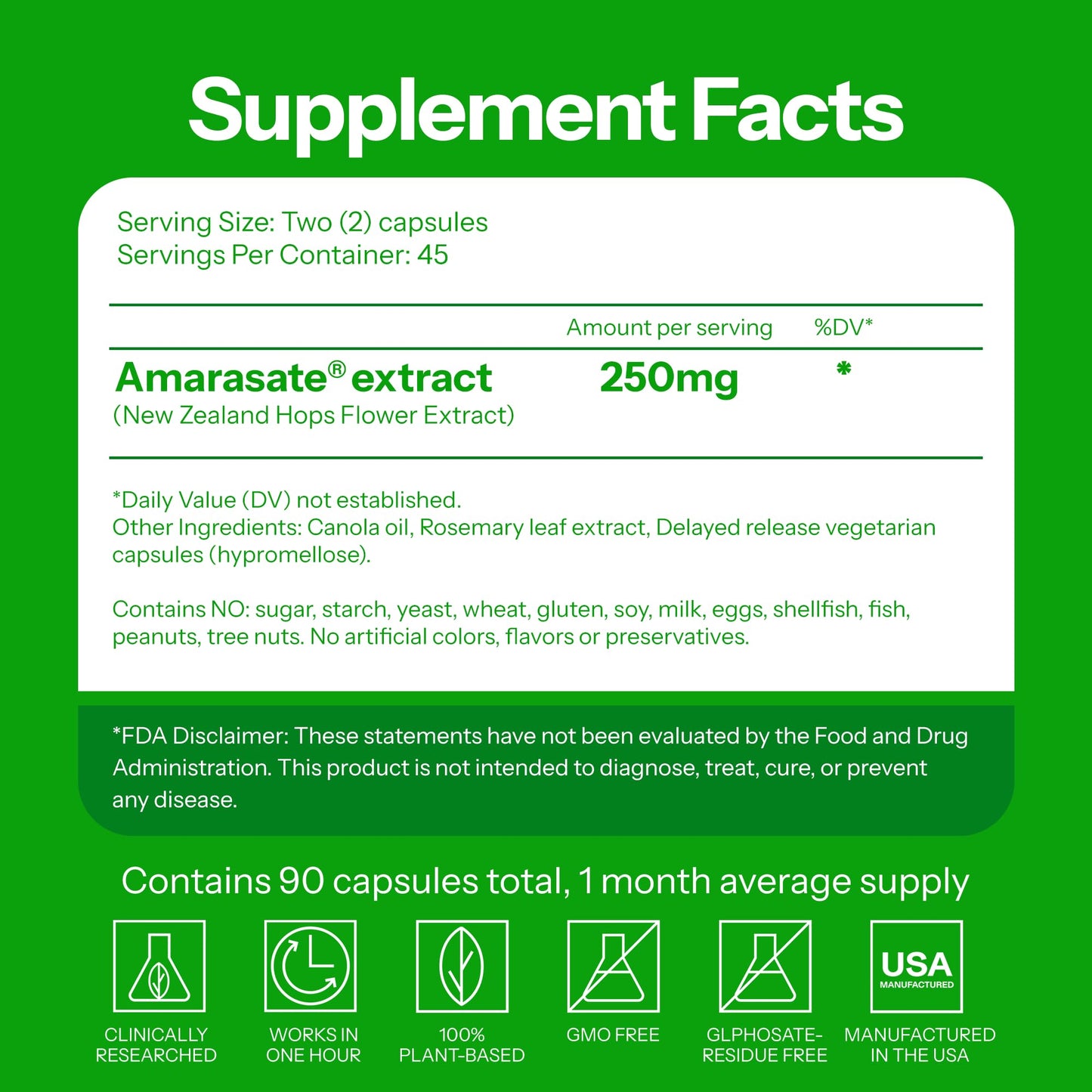 Calorie Control Supplement 6X Natural Support, Official & Patented Amarasate Formula, Plant Based Dietary GLP1 Supplement, Manages Appetite, Hunger & Cravings, - dailyvitalstore