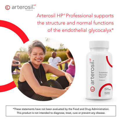 Calroy Health Sciences Arterosil HP Professional - Endothelial Glycocalyx Support - Heart Health Support - Artery Health Support - Circulation Support – MonitumRS® Rhamnan Sulfate - Monostroma Nitidum - dailyvitalstore