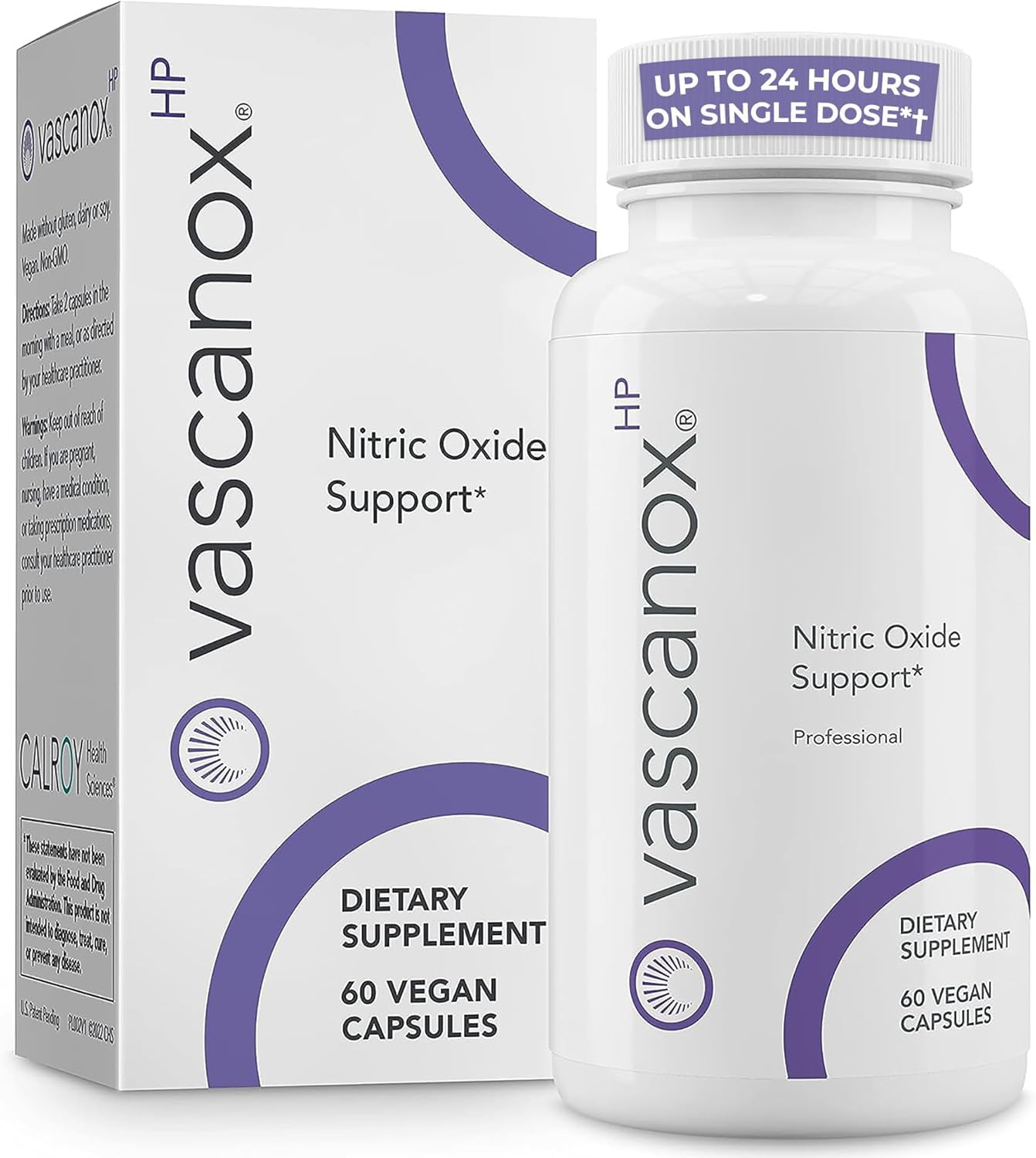 Calroy Health Sciences Vascanox HP - Next Generation Nitric Oxide Support - Up to 24 Hours on Single dose*+ - dailyvitalstore