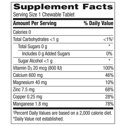 Caltrate Chewables 600 +D3 Plus Minerals Calcium and Vitamin D, Sugar Free, Cherry, Orange and Fruit Punch, 155 count - dailyvitalstore