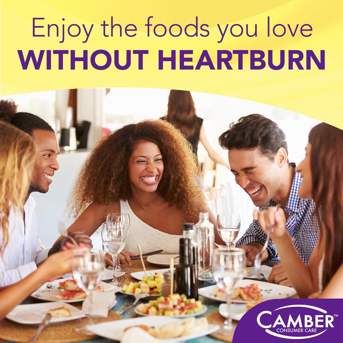 Camber Esomeprazole Magnesium USP 20mg, Delayed Release Capsules, Treats Frequent Heartburn (42 Count) - dailyvitalstore